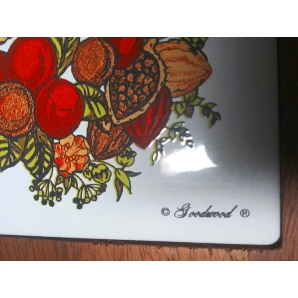 Vintage CheeseBoard Charcuterie 1970s Goodwood Teak Wood CheeseTray Square tile